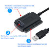 Picture of SinLoon USB to SATA IDE Converter Cable Adapter USB 2.0 to 2.5/3.5/5.25in IDE and SATA Adapter Cable (1.8FT/Black)