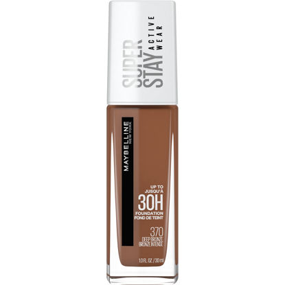 Picture of Maybelline New York Super Stay Full Coverage Liquid Foundation Active Wear Makeup, Up to 30Hr Wear, Transfer, Sweat & Water Resistant, Matte Finish, Deep Bronze, 1 Count