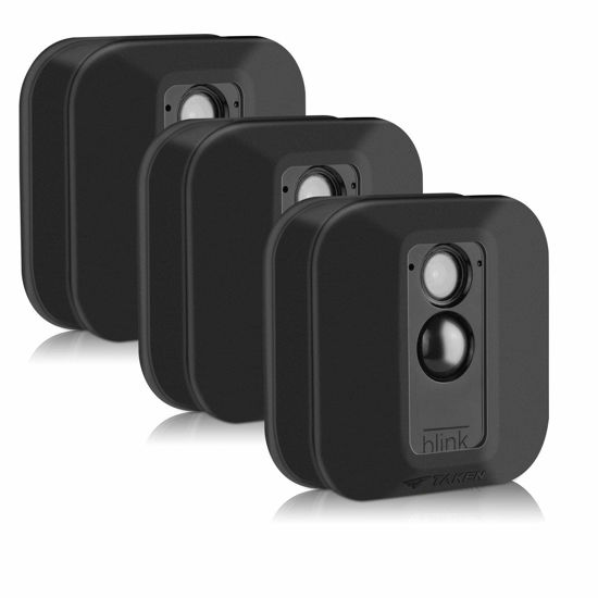 Picture of Silicone Covers Skins for Blink XT/XT2 Security Camera,Silicon Case for Blinks Home Security - Anti-Scretch Protective for Full Protection - Indoor Outdoor Best Home Accessories (3 Pack Black)