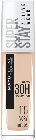 Picture of Maybelline New York Super Stay Full Coverage Liquid Foundation Active Wear Makeup, Up to 30Hr Wear, Transfer, Sweat & Water Resistant, Matte Finish, Ivory, 1 Count