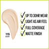 Picture of Maybelline New York Super Stay Full Coverage Liquid Foundation Active Wear Makeup, Up to 30Hr Wear, Transfer, Sweat & Water Resistant, Matte Finish, Ivory, 1 Count