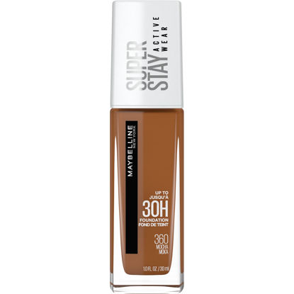 Picture of Maybelline New York Super Stay Full Coverage Liquid Foundation Active Wear Makeup, Up to 30Hr Wear, Transfer, Sweat & Water Resistant, Matte Finish, Mocha, 1 Count