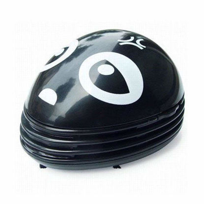 Picture of Cute Portable Cartoon Mini Desktop Vacuum Desk Dust Cleaner (Black)