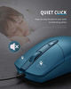 Picture of Jelly Comb USB Wired Mouse,RGB Optical Silent Computer Mouse,1600 DPI Office and Home Mice,for Windows PC, Laptop, Desktop, Notebook-MS059 (Peacock Blue)