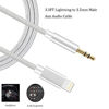 Picture of Lightning to Aux Cable, Nikipa Nylon Braided Lightning to 3.5 mm Male Aux Stereo Audio Cable for iPhone X/8/8 Plus/7/7 Plus