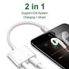 Picture of [2 Pack] 3.5 mm Headphone Adapter & iPhone Charger Aux Adapter, Dongle Adapter for iPhone 12/11/11 Pro/XR/XS Max/X/8/7, 2 in 1 Charging + Music, Earphone and Charger Adapter Support All iOS System