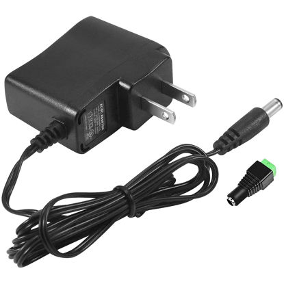 Picture of 5V 1A Power Supply Adapter, 5V 1A AC DC Adapter, AC 100-240V to DC 5V, 5.5X 2.5mm DC Plug, Input 110V-240V, Output 5V 1A 5W, with DC Female Connector for Camera Route Hub CCTV, etc