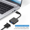 Picture of BOWONG USB 3.0 to VGA Adapter, USB 3.0/2.0 to VGA 1080P Adapter (Male to Female), Multi Monitor External Video Graphic Card Cable Converter for Windows 10/8.1/8/7/XP Built-in-Drivers