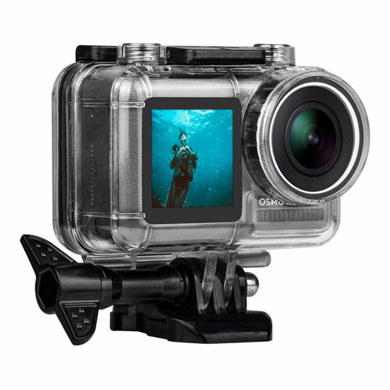 Picture of Waterproof Housing for DJI OSMO Action Camera, Protective Rotective Underwater Photography Hard Diving Case Cover for OSMO Sports Cam, Up to 131FT/40M