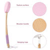 Picture of Amazerbath Lotion Applicator for Back, Feet, 4 Replaceable Pads with 1 Long Handled, Back Lotion Applicator for Elderly, Women, Apply Cream Medicine Skin Cream Moisturizer Sunscreen Tanner, Pink