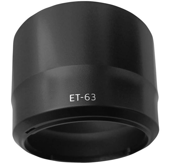 Picture of ET-63 Lens Hood Shade for Canon EF-S 55-250mm f/4-5.6 is STM(Not for is or is II),HUIPUXIANG 58mm Lens Hood