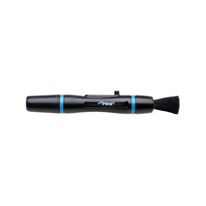 Picture of LENSPEN MiniPro. Professional Small, Lightweight Camera Lens Cleaning Pen with Carbon Compound Technology and Retractable Brush for Removal of Fingerprints, Grease and Dust from any Optical Device, black