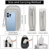 Picture of XQXA Cable Organizer, Electronic Organizer Bag Pouch Electronic Accessories Carry Case Portable Water-Resistant Double Layers Storage Bag for Cable, Cord, Charger, Hard Drive, Earphone