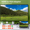 Picture of HDMI to VGA Adapter, Gold Plated 1080P HDMI to VGA Converter with Audio, HDMI Female to 15Pin SVGA Male Adaptor for Monitor, Laptop, Computer, Projector, TV Stick, Roku, Xbox, More