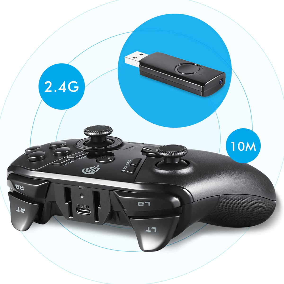 Getuscart- Wireless Receiver Dongle For Easysmx Esm 9110 Wireless 