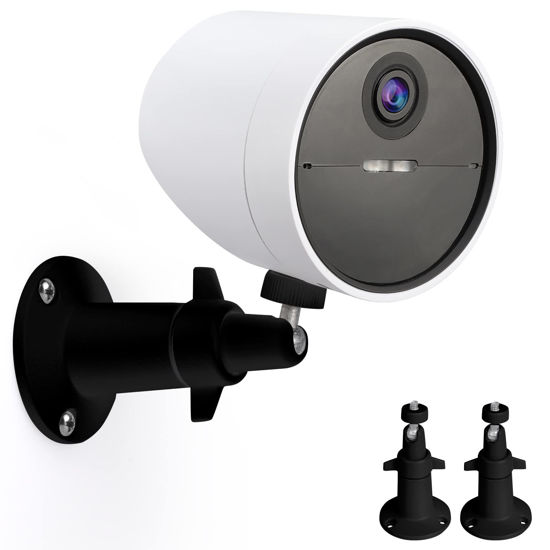 Picture of UYODM 2 Pack Wall Mount Holder for SimpliSafe Outdoor Security Camera, 360°Rotation Security Bracket with 1/4 Screw Thread, Camera Not Included (Black)