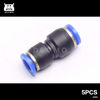 Picture of DEVMO 5PCS 10mm to 12mm Tube Air Pneumatic Push in Straight Gas Fittings Plastic Quick Connectors Fitting