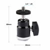 Picture of CAMVATE 1/4"-20 Mini Ball Head & Shoe Mount Adapter (2 Pieces) - 1975