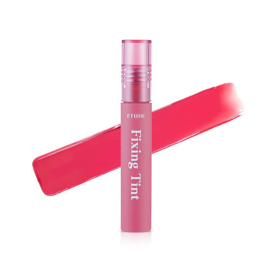 Picture of ETUDE Fixing Tint #10 Smoky Cherry | Long Lasting High Pigmented Liquid Lipstick |Waterproof Lightweight Matte Finish Lip Stain| Full Coverage