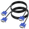 Picture of VGA to VGA Cable, 6FT VGA Monitor Cable 2-Pack, VGA Male to Male Cord 1080P Full HD High Resolution for Monitor TV Computer Projector-Blue