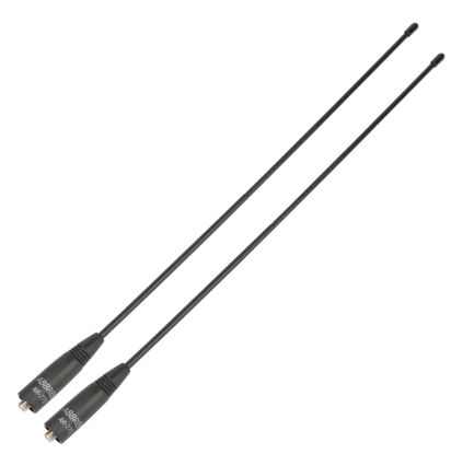 Picture of 2 Pack ABBREE AR-771 14.96-Inch SMA-Female Dual Band VHF/UHF 144/430MHz High Gain Soft Whip Antenna for Baofeng UV-5R UV-82 BF-F8HP H6 BF-888S TIDRADIO H6 TD-F6 TD-F9GP Two Way Radio