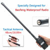 Picture of ABBREE Foldable CS Tactical SMA-Female Connector Dual Band VHF UHF 144/430Mhz Antenna for Baofeng UV-9R UV-9R Plus UV-9R PRO UV-9G UV-82WP UV-XR Plus UV-S9Plus GT-3WP UV-5RWP Waterproof Two Way Radio