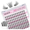 Picture of Lash Clusters, CALAILIS Cluster Lashes 96Pcs DIY Lash Extension Natural Look Lash Extension Superfine Brand Individual Lashes Cluster Soft and Reusable Eyelash Clusters (HD01, 10-16mix)