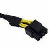 Picture of COMeap LP4 Molex Male to CPU 8 Pin (4+4) EPS-12V Power Adapter Converter Sleeved Cable 13-inch(33cm)