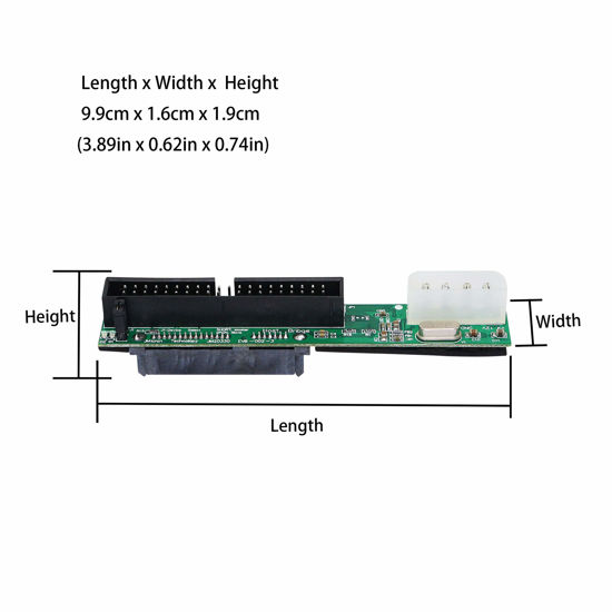 Getuscart Cerrxian Sata Female To Pin Male Inch Ide Adapter For