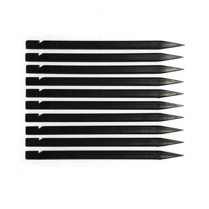 Picture of Fixinus 30 Pieces 4.72" Black Nylon Plastic Spudger Probe Security Opening Pry Bar for iPhone iPad Samsung Cell Phone Laptop PC LCD Screen Disassembly