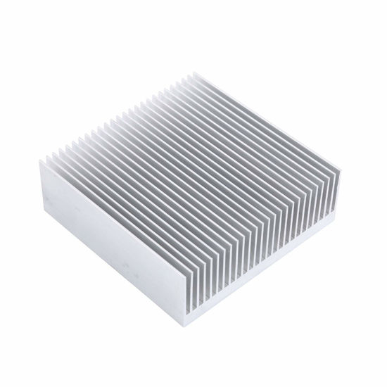 Picture of Aluminum Heat Sink 3.15 x 3.15 x 1 inch /80 x 80 x 27 mm Heatsink Radiator Circuit Board Cooling Cooler 26 Fins - Sliver