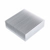 Picture of Aluminum Heat Sink 3.15 x 3.15 x 1 inch /80 x 80 x 27 mm Heatsink Radiator Circuit Board Cooling Cooler 26 Fins - Sliver