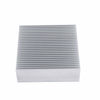 Picture of Aluminum Heat Sink 3.15 x 3.15 x 1 inch /80 x 80 x 27 mm Heatsink Radiator Circuit Board Cooling Cooler 26 Fins - Sliver