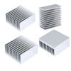 Picture of 4PCS Heat Sink Kit 40mmx40mmx20mm Aluminium Heatsink Cooler for Cooling VRM GPU Stepper Driver 3D Printers Stepper Motor NEMA 17, TEC1-12706 Thermoelectric Peltier Led