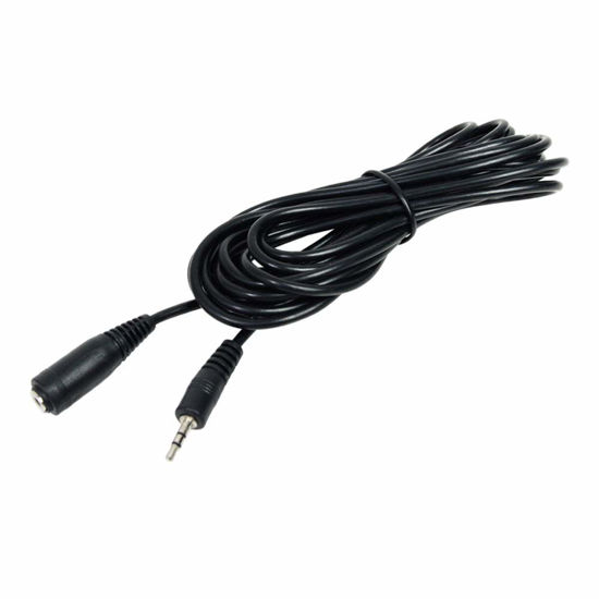 Picture of Foto&Tech 350cm Male to Female 2.5mm Replacement Compatible with Canon RS-60E3 Shutter Release Extension Cable Camera Stereo IR Remote Cable Stereo Audio & Data Control-Fully Molded Construction PVC