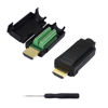 Picture of SinLoon 2 Pack HDMI Solderless Adapter Gold Plated HDMI Extension Cable Connector Signals Terminal Breakout Board Free Welding Connector with Plastic Cover Screwdriver