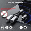 Picture of USB C to USB C Female Adapter USB Y Splitter Cable USB C Splitter (NOT for Monitor and Charging) USB C Male to 2USB-C Female Cord Converter,Dual Double USB C Split Adapter for Mac,Xbox One,PS5,Laptop