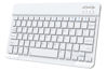 Picture of Ultra-Slim Small Bluetooth Keyboard, Portable Rechargeable External Cordless Wireless Keyboard for Android Tablet Cell Phone Samsung Smartphone iPad Mini Air Pro iPhone Windows Surface (White)