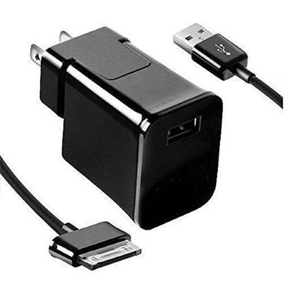 Picture of Tab Charger,Galaxy tab 2 Charger,30 pin USB Charger Cable Made for Samsung Galaxy Tab 2 7.0 7.7 8.9 10.1 Note 10.1 GT-N8013 N8000 inch Table (Black)