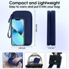 Picture of Arae Electronic Organizer, Travel Cable Organizer, Double Layers Portable Waterproof Pouch, Electronic Accessories Storage Case for Cable, Cord, Charger, Phone, Earphone (Dark Blue)