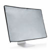 Picture of kwmobile Monitor Cover Compatible with 27-28" monitor - Dust Cover Computer Screen Protector - Light Grey