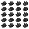 Picture of RJ45 Dust Cover Cap Ethernet Port Plugs Network Switch Port Protector for Fiber Optic Copper RJ45 Female Fiber Terminal Slot, Black Silicone, 20pcs