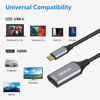 Picture of USB C to HDMI Adapter 4k, Type-C to HDMI Connector for Monitor, Thunderbolt 3 Compatible USB-C to HDMI Cord for MacBook pro 2022 iPad 2021 Dell XPS Surface Pro 8 VivoBook Flip 14 Aspire 5 etc