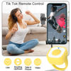 Picture of Bluetooth Remote Control for TIK Tok Page Turner, Wireless Scrolling Ring for TikTok, iPhone, iPad, Cell Phone, iOS, Android, Clicker Selfie Button Photo Camera Shutter Video Recording - Yellow