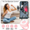 Picture of Remote Control for TIK Tok, Bluetooth Page Turner Clicker Selfie Button Photo Camera Shutter Fingertip Video Recording, Scrolling Ring for TikTok, iPhone, iPad, Cell Phone, iOS, Android - Pink