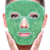 Picture of Face Eye Mask Ice Pack for Reducing Puffiness, Bags Under Eyes, Puffy Dark Circles, Migraine,Hot/Cold Pack with Soft Plush Backing (Green #43)