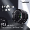 Picture of YONGNUO YN50mm F1.8N Standard Prime Lens Large Aperture Auto Manual Focus AF MF for Nikon DSLR Cameras