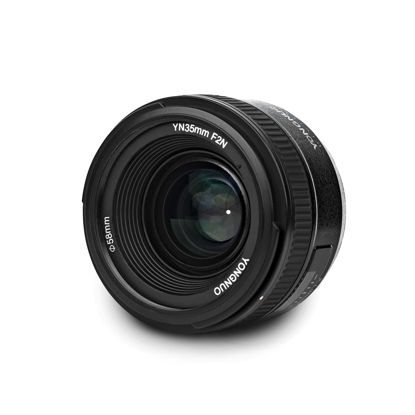 Picture of YONGNUO YN35mm F2N Lens 1:2 AF/MF Wide-Angle Fixed/Prime Auto Focus Lens for Nikon DSLR Cameras