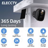 Picture of ELECCTV Security Cameras Wireless Outdoor - 2K Solar Powered Security Camera AI Motion Detection Audio WiFi Camera,Home Security,3MP Color Night Vision,IP66 Waterproof,PIR Alarm,2-Way Speak,SD/Cloud