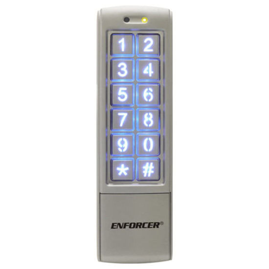 Picture of Seco-Larm SK-2323-SDQ Mullion-Style Weatherproof Digital Access Keypad; 12~24 VAC/VDC operation; 1010 Users (Output #1: 1,000 users/Output #2: 10 users); 2 Form C relays, each rated 1 Amp @ 30VDC